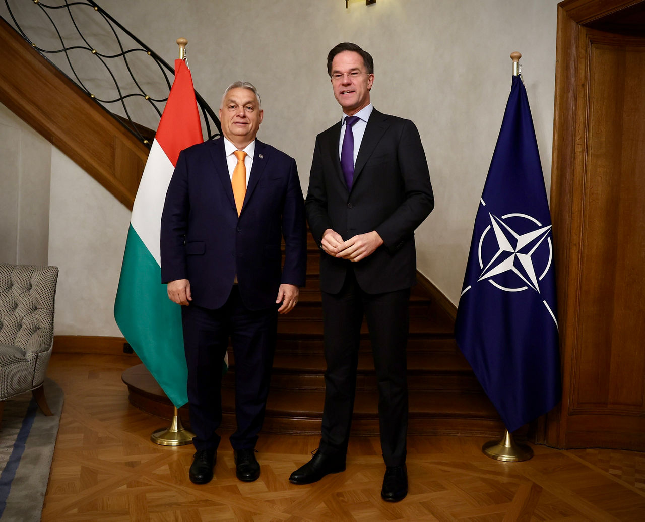 NATO Secretary General, Mark Rutte meets with the Prime Minister of Hungary, Viktor Orbán