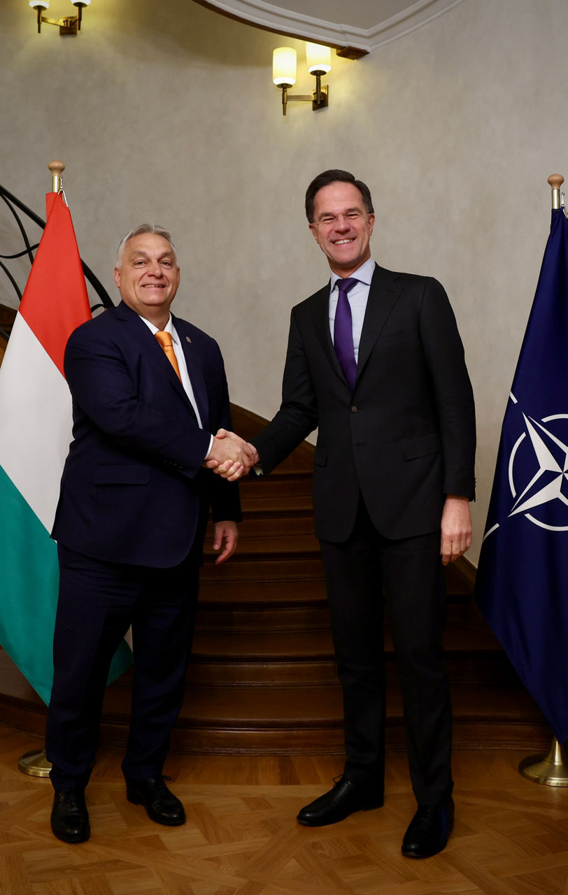 NATO Secretary General, Mark Rutte meets with the Prime Minister of Hungary, Viktor Orbán