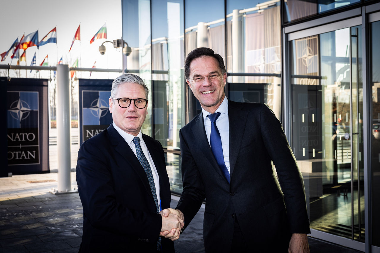 NATO Secretary General Mark Rutte meets with the Prime Minister of the United Kingdom, Sir Keir Starmer