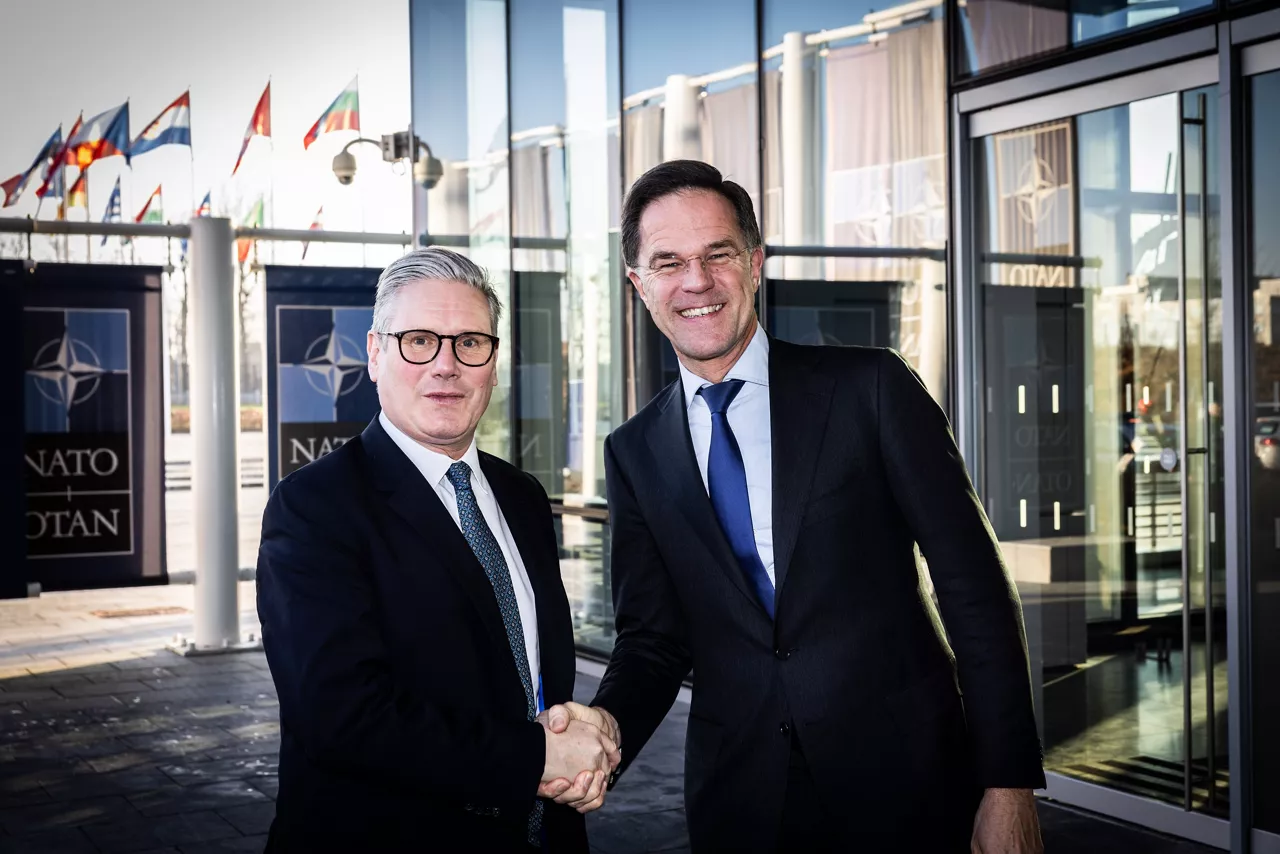 NATO Secretary General Mark Rutte meets with the Prime Minister of the United Kingdom, Sir Keir Starmer
