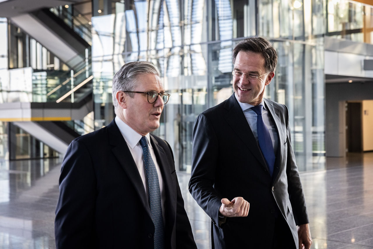 NATO Secretary General Mark Rutte meets with the Prime Minister of the United Kingdom, Sir Keir Starmer