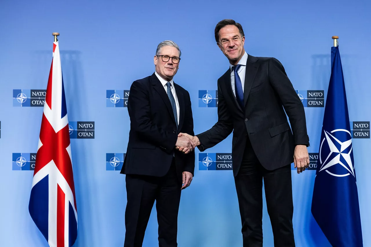 NATO Secretary General Mark Rutte meets with the Prime Minister of the United Kingdom, Sir Keir Starmer