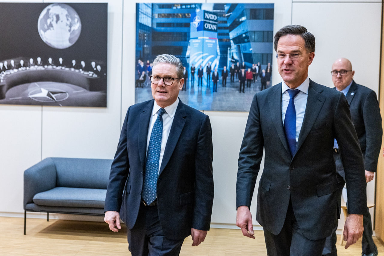 NATO Secretary General Mark Rutte meets with the Prime Minister of the United Kingdom, Sir Keir Starmer