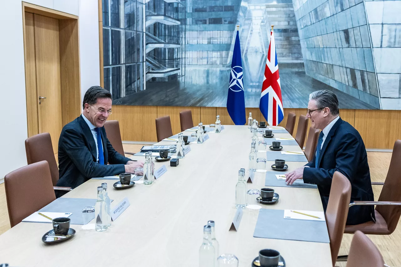 NATO Secretary General Mark Rutte meets with the Prime Minister of the United Kingdom, Sir Keir Starmer