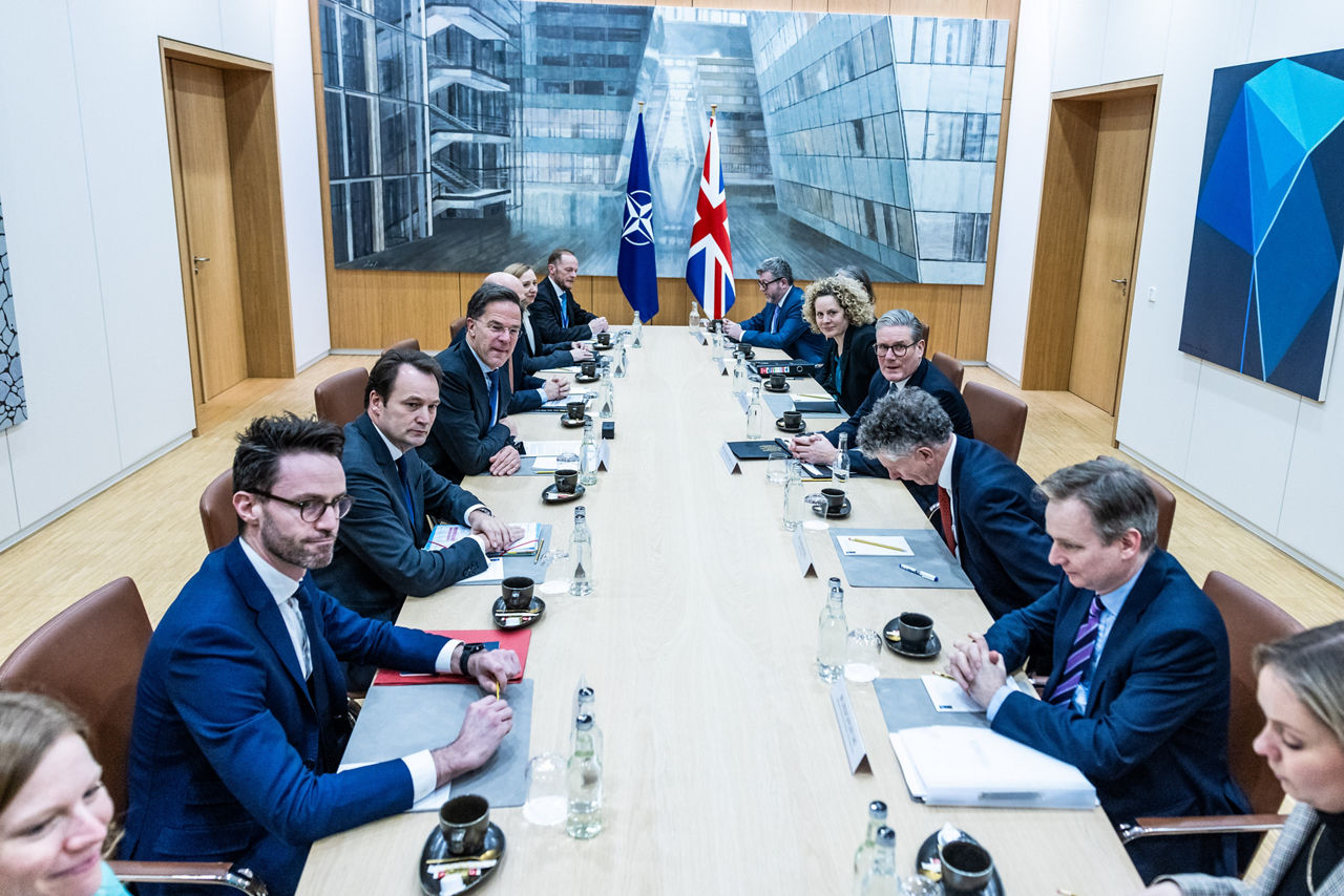 NATO Secretary General Mark Rutte meets with the Prime Minister of the United Kingdom, Sir Keir Starmer
