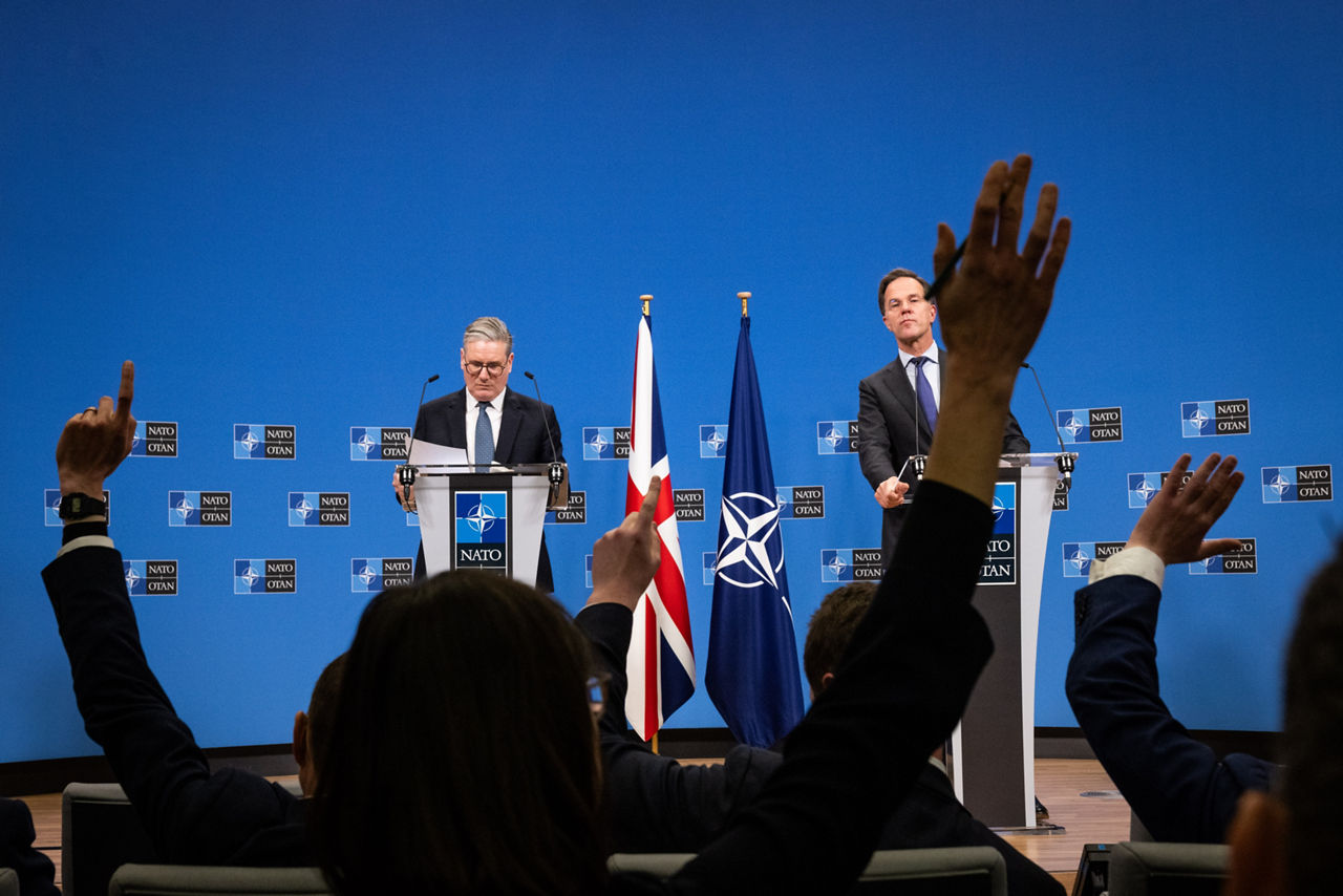 Joint press conference with NATO Secretary General Mark Rutte and the Prime Minister of the United Kingdom, Sir Keir Starmer