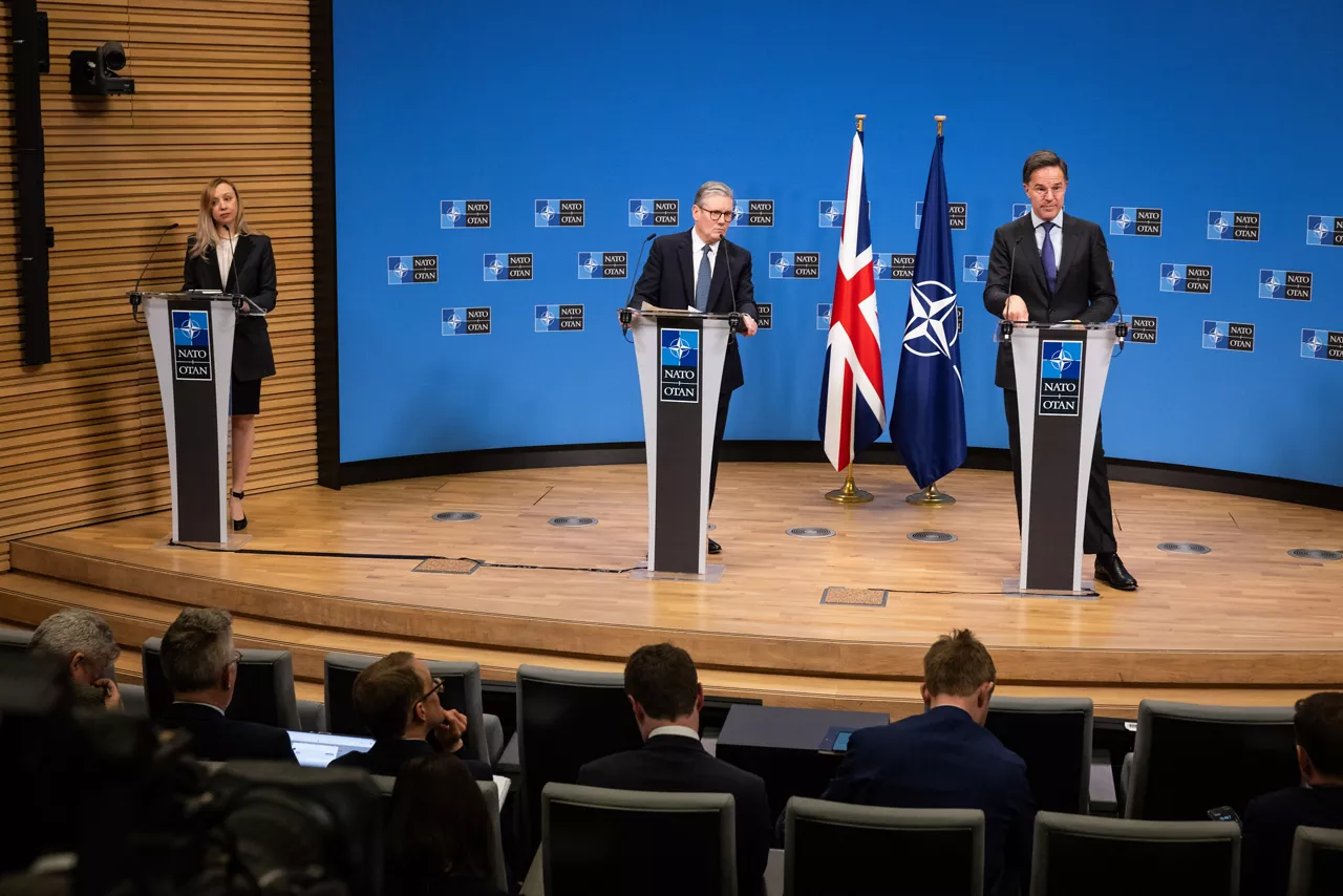 Joint press conference with NATO Secretary General Mark Rutte and the Prime Minister of the United Kingdom, Sir Keir Starmer