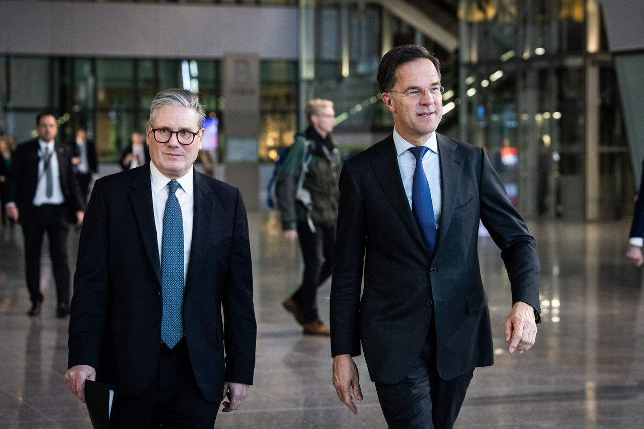 NATO Secretary General Mark Rutte with the Prime Minister of the United Kingdom, Sir Keir Starmer