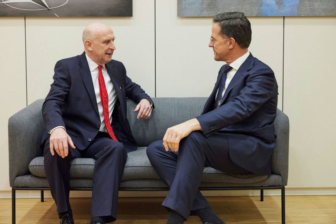 NATO Secretary General Mark Rutte meets with UK Secretary of State for Defence, John Healey