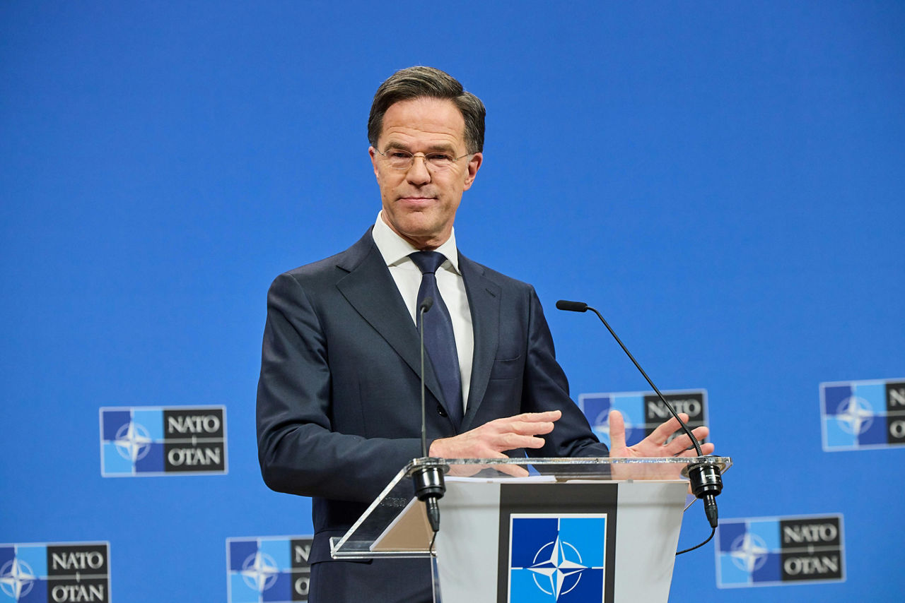 Press conference by NATO Secretary General Mark Rutte ahead of the meetings of NATO Defence Ministers in Brussels