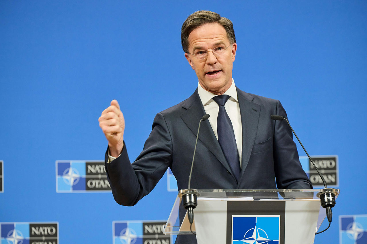 Press conference by NATO Secretary General Mark Rutte ahead of the meetings of NATO Defence Ministers in Brussels