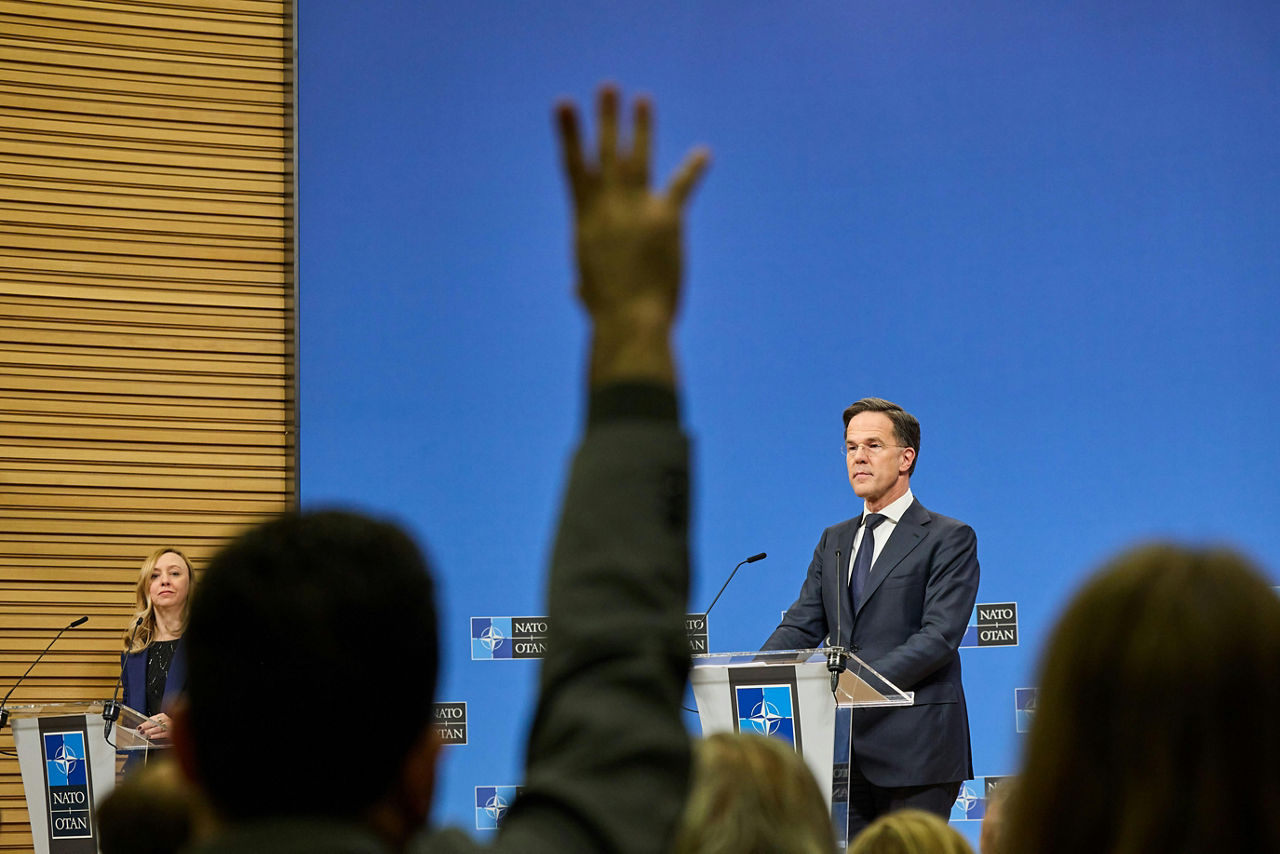 Press conference by NATO Secretary General Mark Rutte ahead of the meetings of NATO Defence Ministers in Brussels
