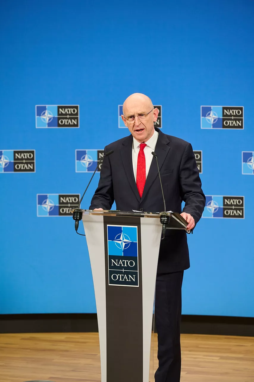Press Conference by John Healey, Minister of Defence of the United Kingdom at NATO Headquarters in Brussels, Belgium