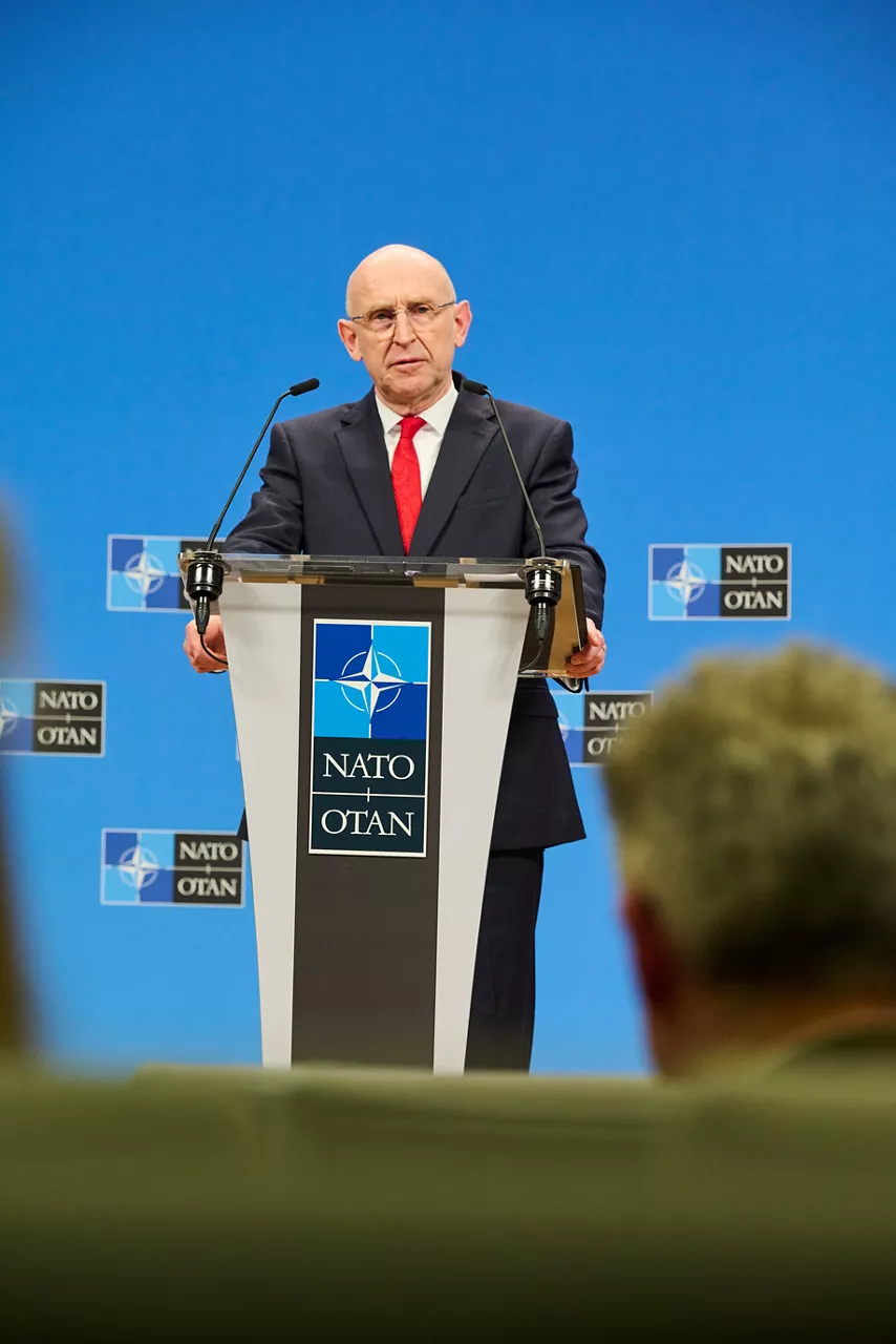 Press Conference by John Healey, Minister of Defence of the United Kingdom at NATO Headquarters in Brussels, Belgium
