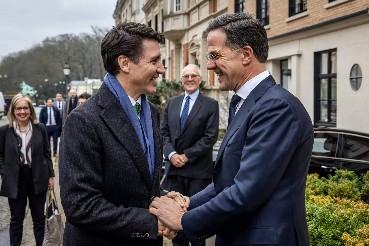 NATO Secretary General Mark Rutte with Prime Minister of Canada, Justin Trudeau