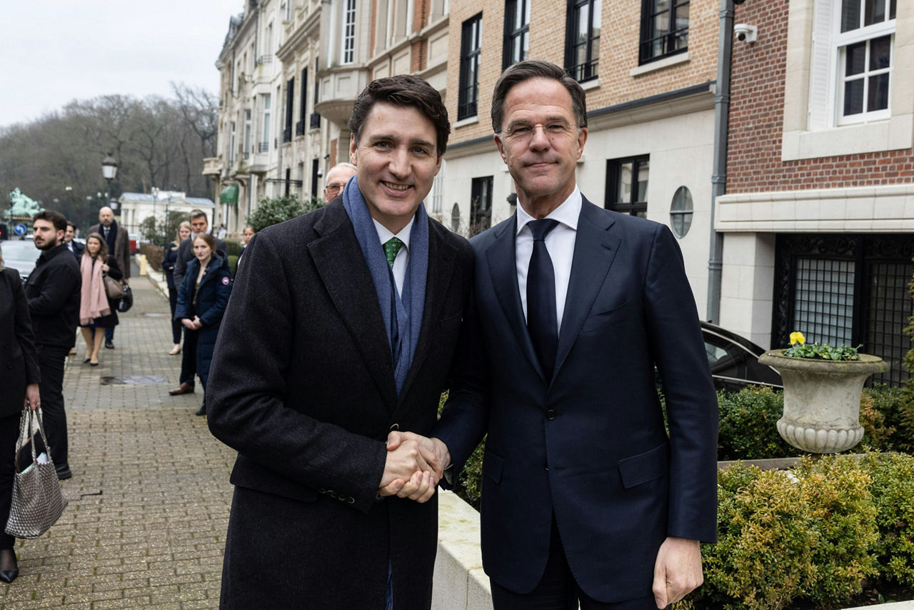 NATO Secretary General Mark Rutte with Prime Minister of Canada, Justin Trudeau