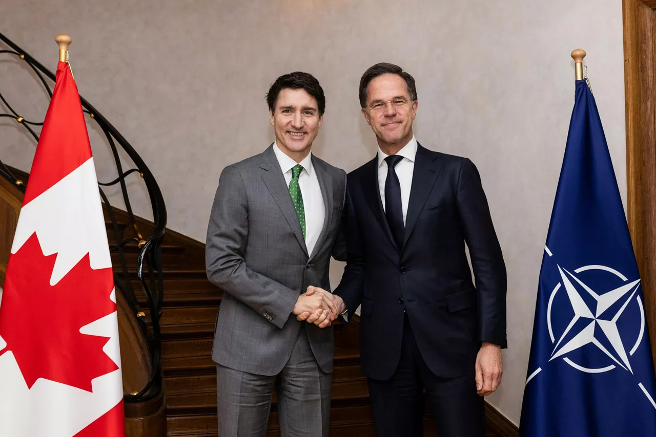 NATO Secretary General Mark Rutte with Prime Minister of Canada, Justin Trudeau