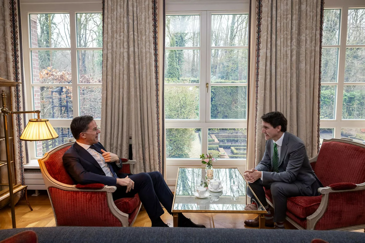NATO Secretary General Mark Rutte with Prime Minister of Canada, Justin Trudeau