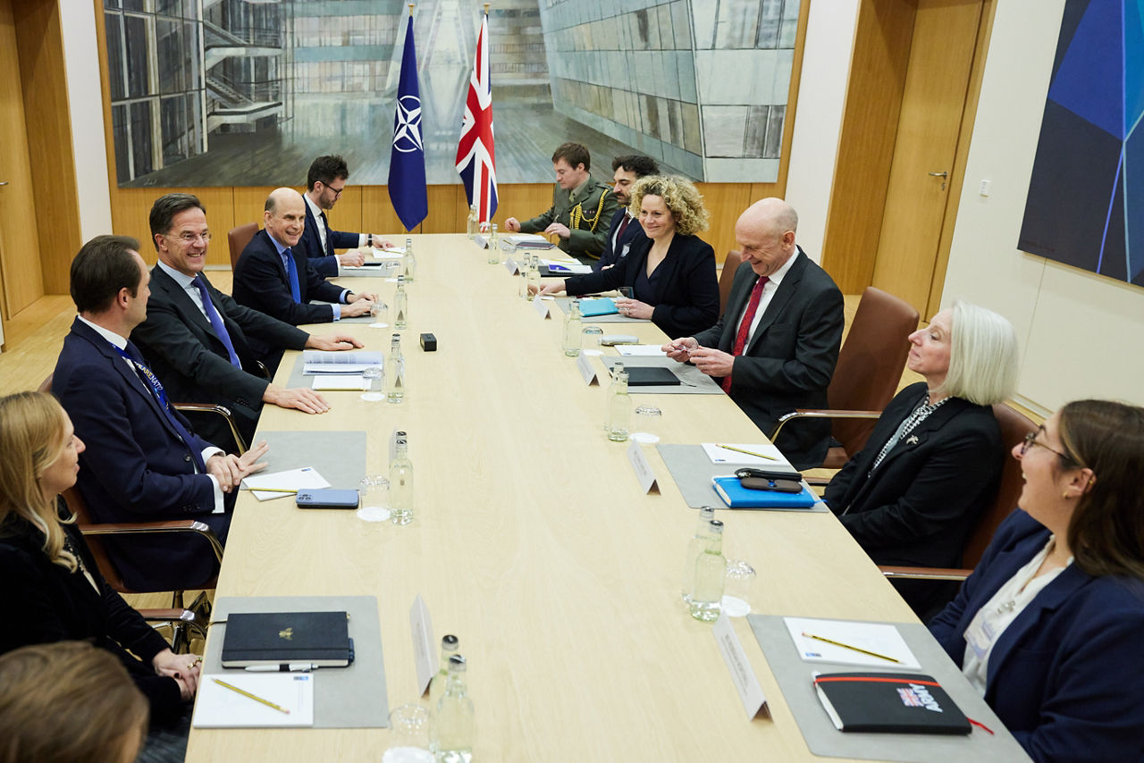 NATO Secretary General Mark Rutte meets with UK Secretary of State for Defence, John Healey