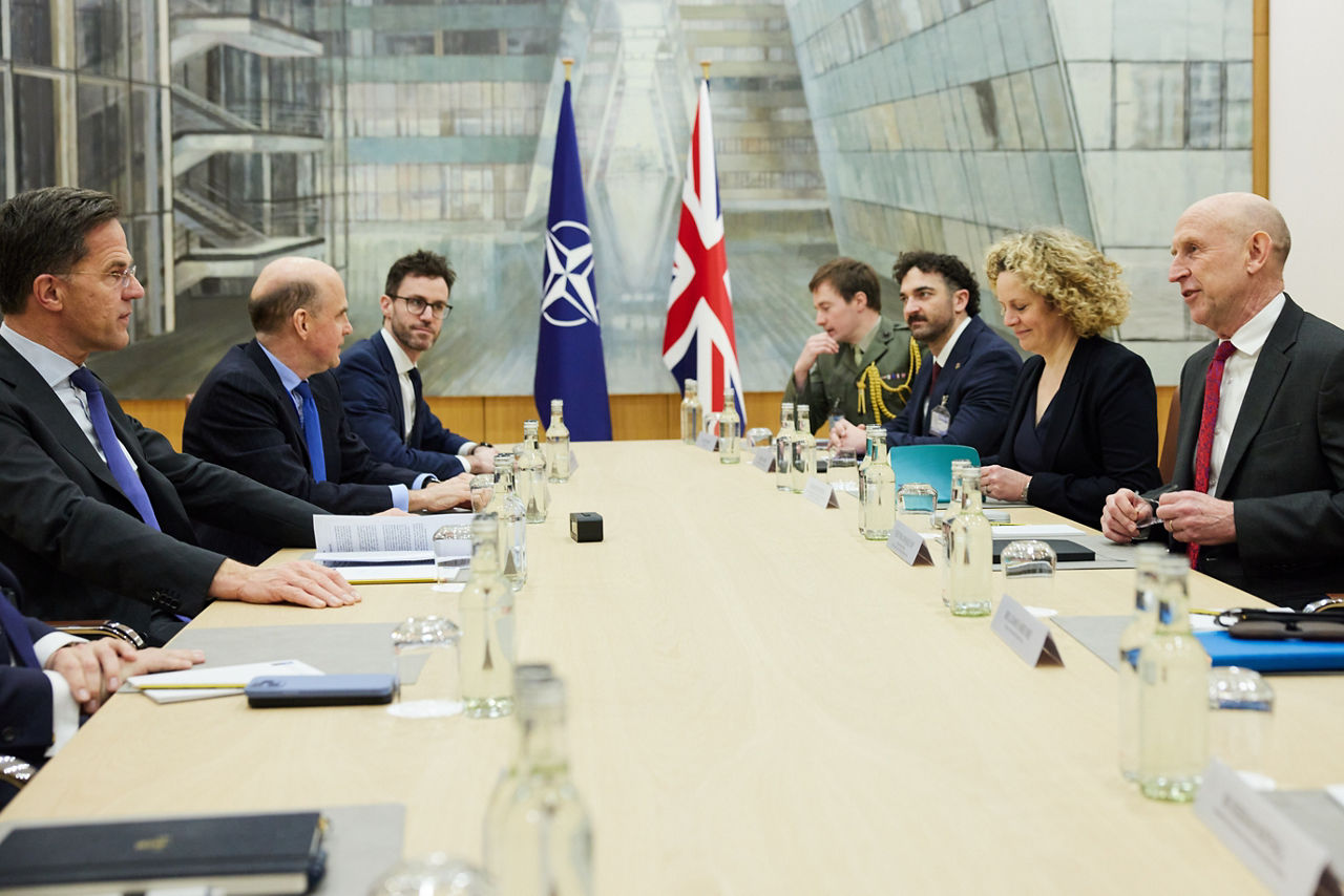 NATO Secretary General Mark Rutte meets with UK Secretary of State for Defence, John Healey