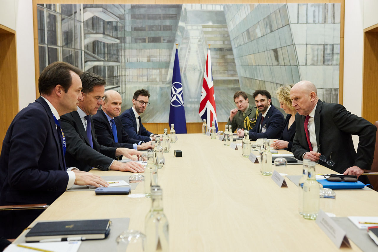 NATO Secretary General Mark Rutte meets with UK Secretary of State for Defence, John Healey