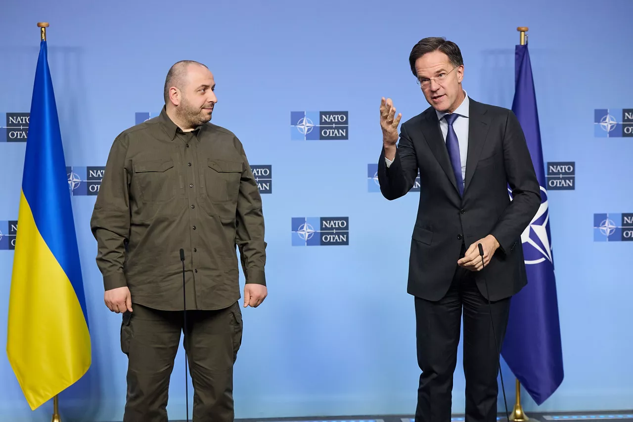 NATO Secretary General Mark Rutte meets with the Minister of Defence of Ukraine, Rustem Umerov