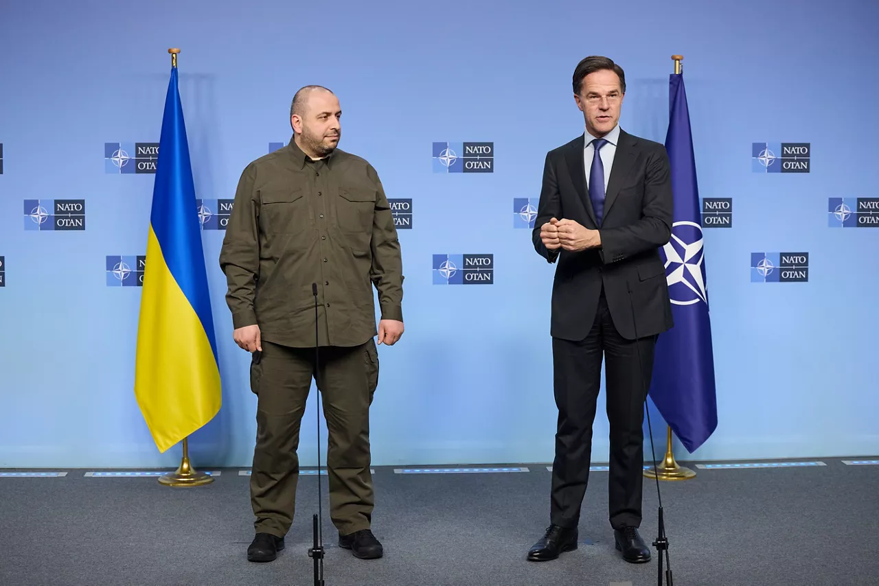 NATO Secretary General Mark Rutte meets with the Minister of Defence of Ukraine, Rustem Umerov