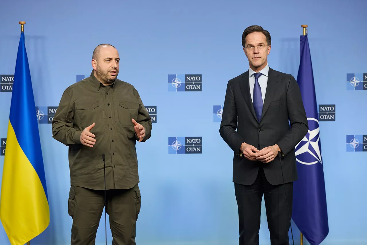 NATO Secretary General Mark Rutte meets with the Minister of Defence of Ukraine, Rustem Umerov