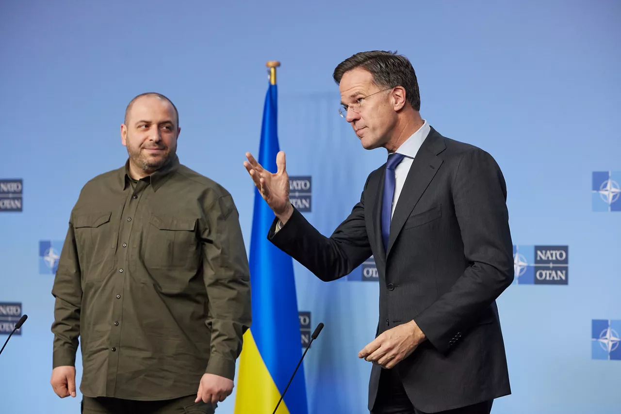 NATO Secretary General Mark Rutte meets with the Minister of Defence of Ukraine, Rustem Umerov