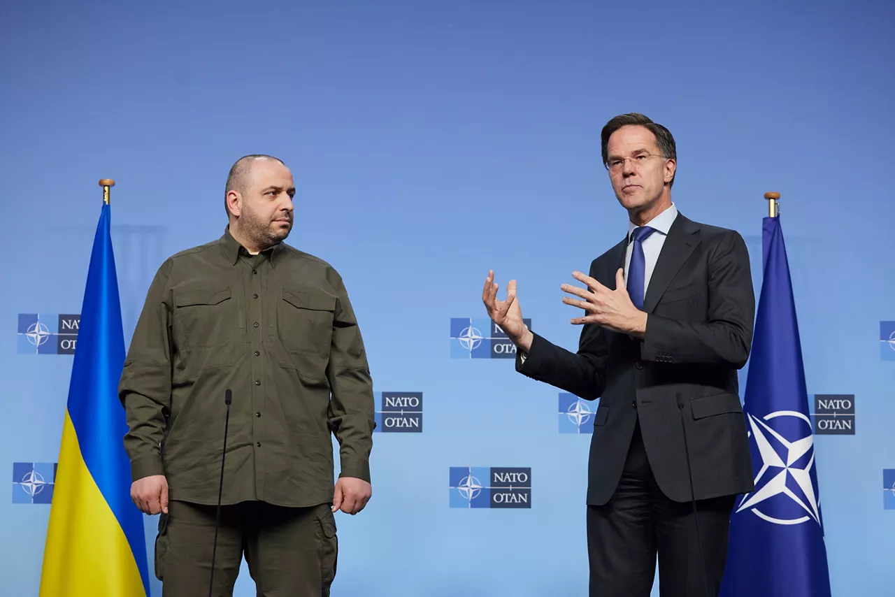 NATO Secretary General Mark Rutte meets with the Minister of Defence of Ukraine, Rustem Umerov