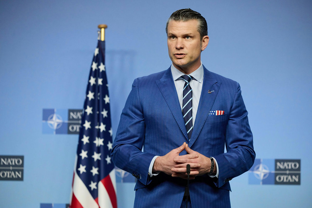 NATO Secretary General Mark Rutte meets with Pete Hegseth, US Secretary of Defense