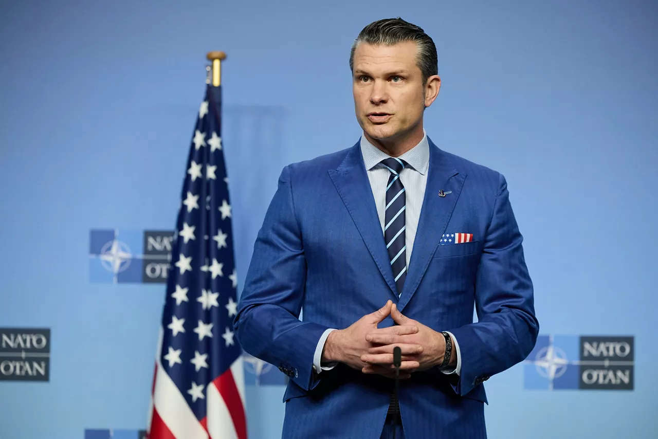 NATO Secretary General Mark Rutte meets with Pete Hegseth, US Secretary of Defense