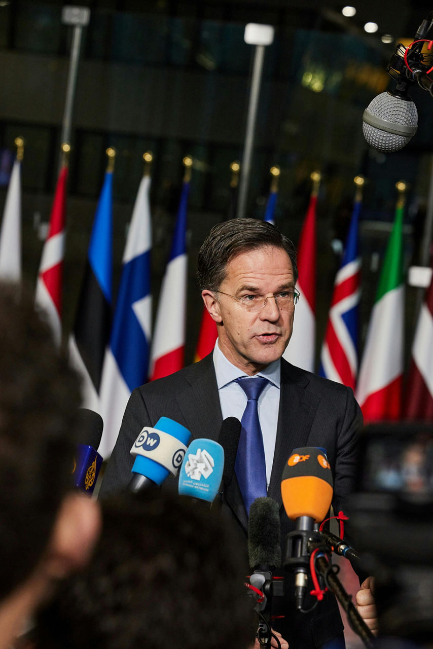 Doorstep statement by NATO Secretary General Mark Rutte at the start of the meeting of NATO Ministers of Defence in Brussels