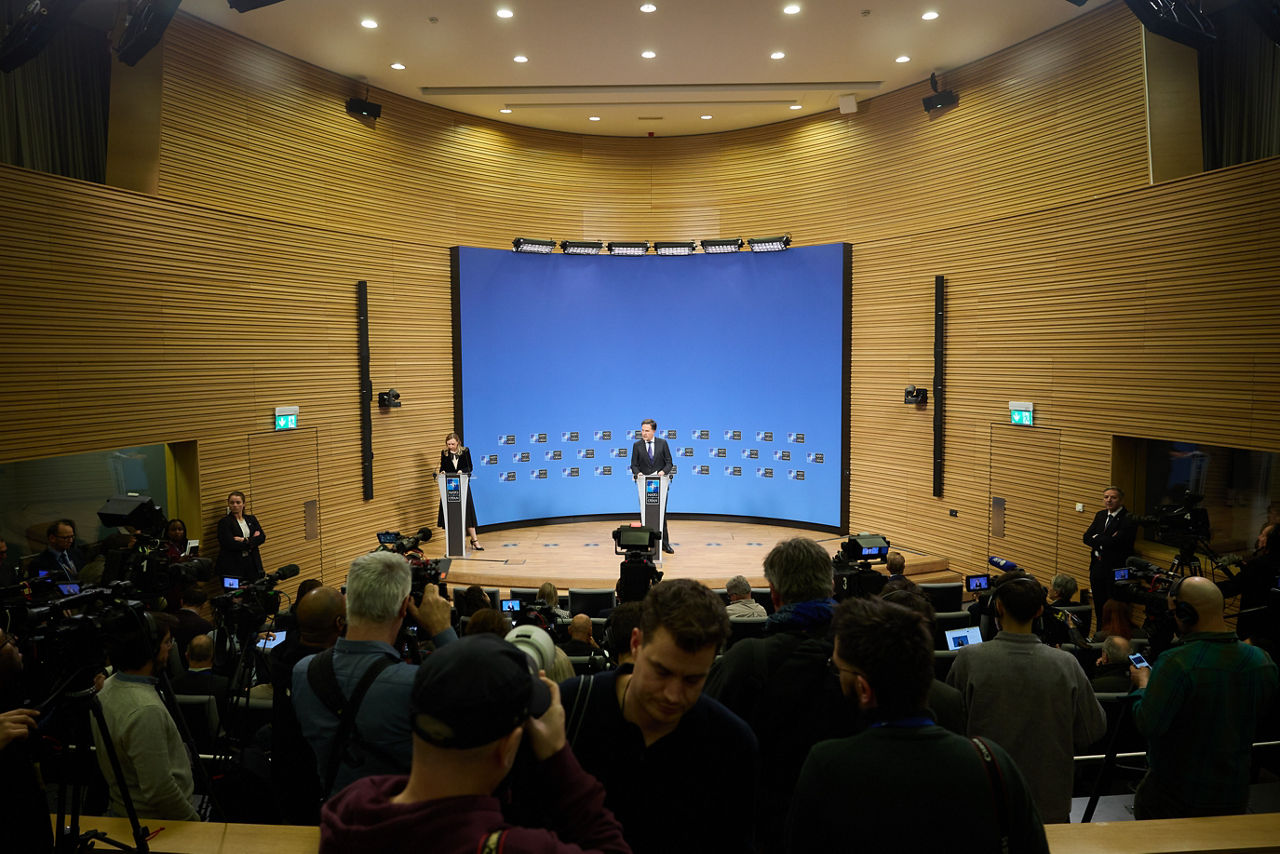 Press conference by NATO Secretary General Mark Rutte following the meetings of NATO Defence Ministers in Brussels