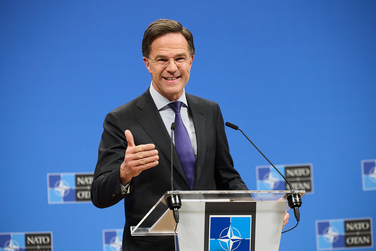 Press conference by NATO Secretary General Mark Rutte following the meetings of NATO Defence Ministers in Brussels