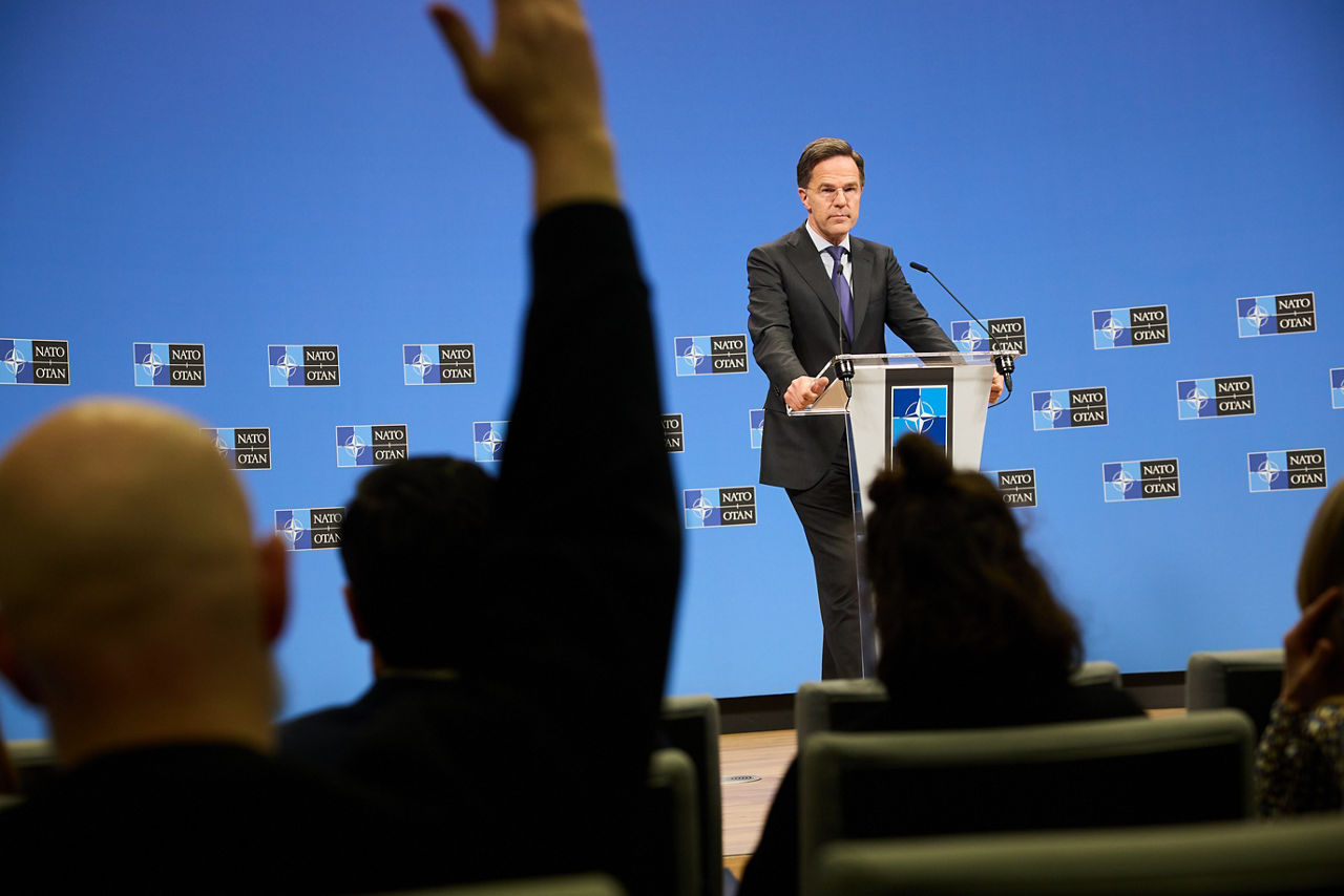 Press conference by NATO Secretary General Mark Rutte following the meetings of NATO Defence Ministers in Brussels