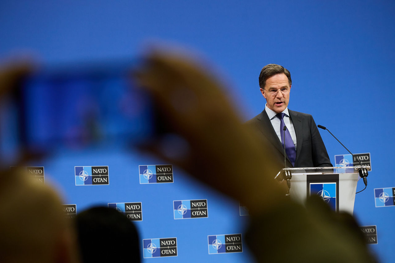 Press conference by NATO Secretary General Mark Rutte following the meetings of NATO Defence Ministers in Brussels