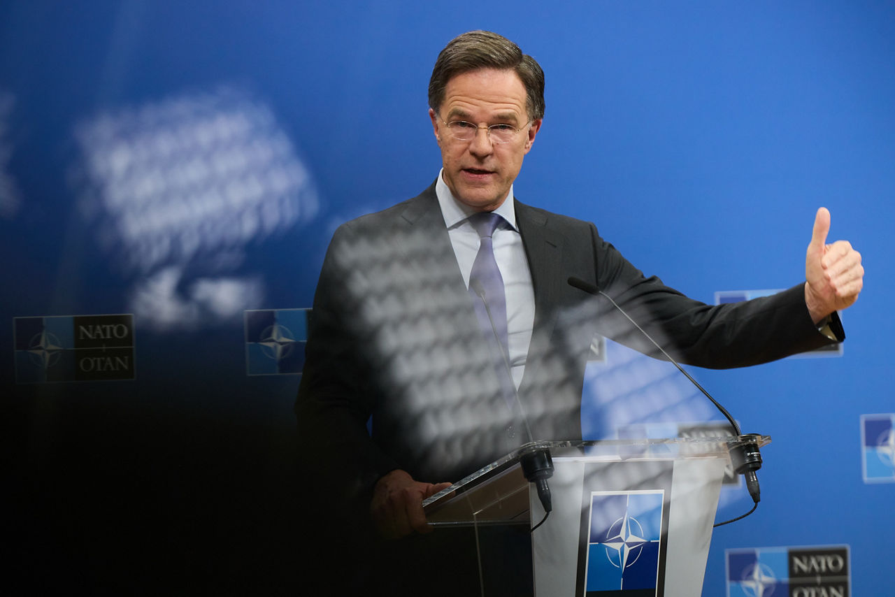 Press conference by NATO Secretary General Mark Rutte following the meetings of NATO Defence Ministers in Brussels