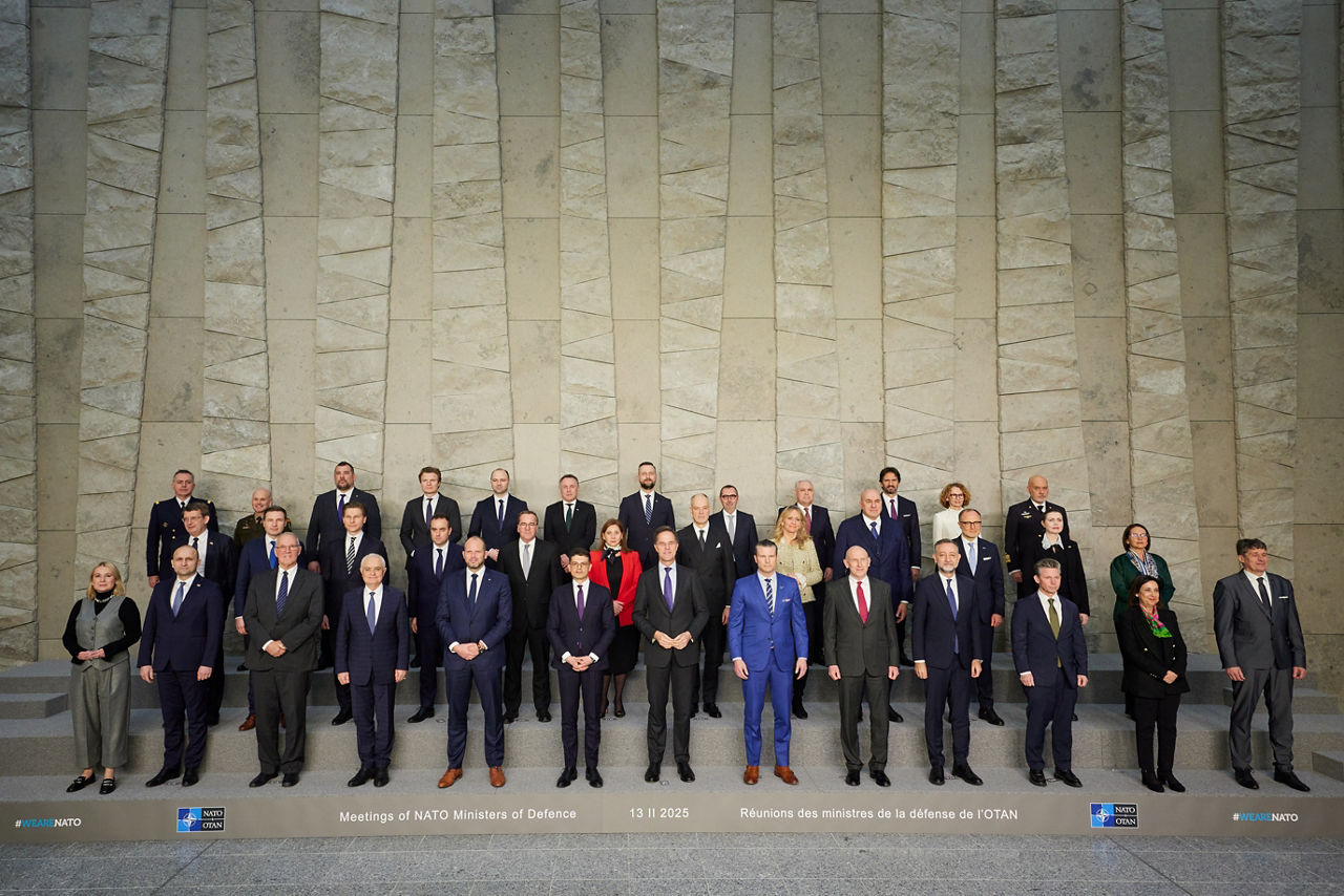 Family photo of NATO Ministers of Defence - Meeting of NATO Ministers of Defence, Brussels