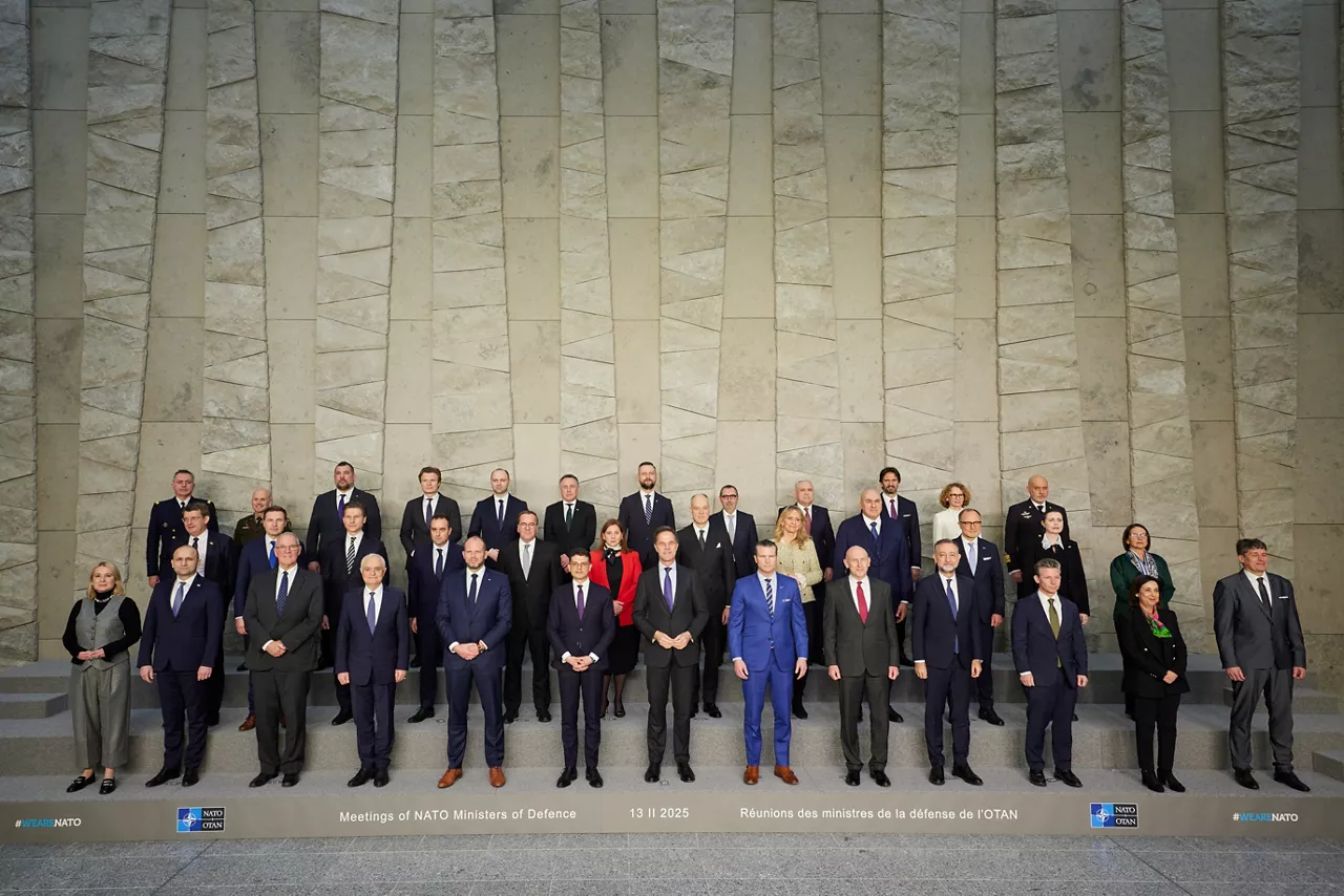 Family photo of NATO Ministers of Defence - Meeting of NATO Ministers of Defence, Brussels