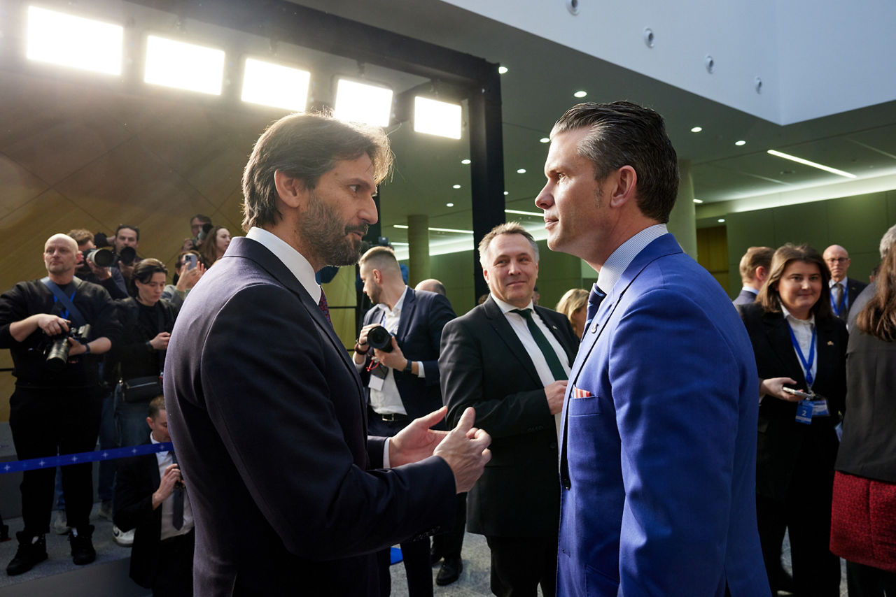 Family photo of NATO Ministers of Defence - Meeting of NATO Ministers of Defence, Brussels