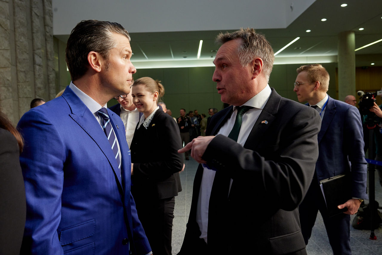 Family photo of NATO Ministers of Defence - Meeting of NATO Ministers of Defence, Brussels