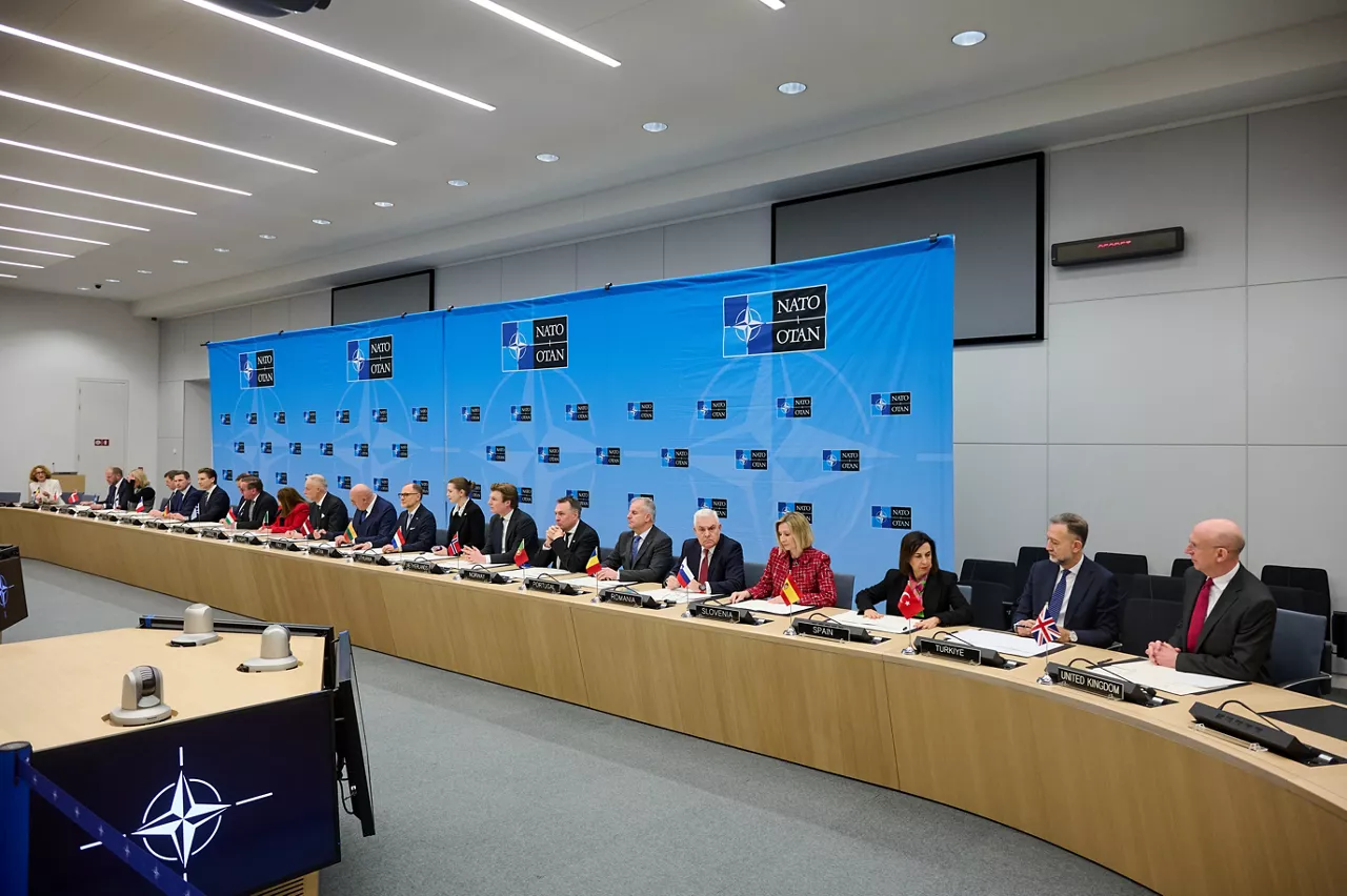 Signing ceremony led by the Defence Investment Division of Letters of Intent and Memorandums of Understanding on Multinational Cooperation - Meeting of NATO Ministers of Defence, Brussels
