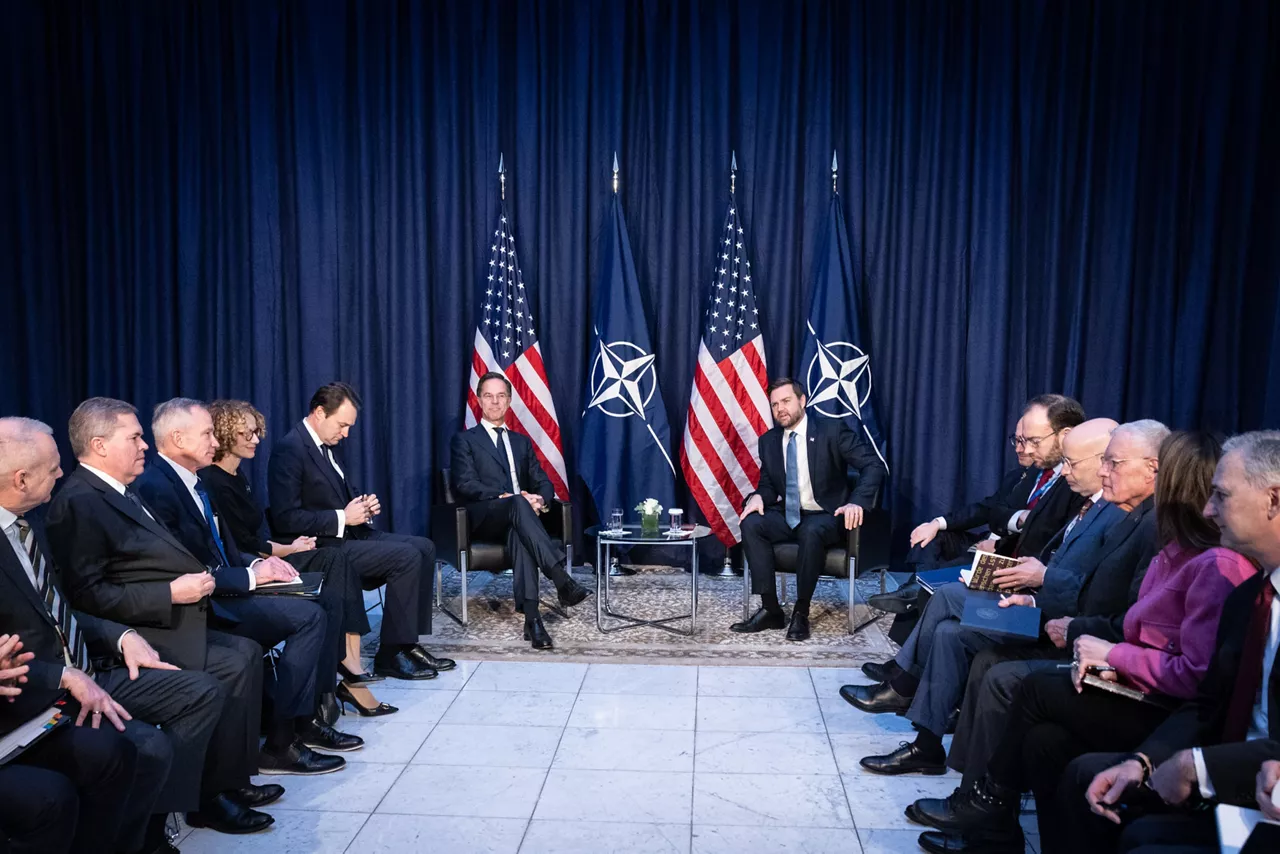 NATO Secretary General Mark Rutte meets with JD Vance, Vice President of the United States