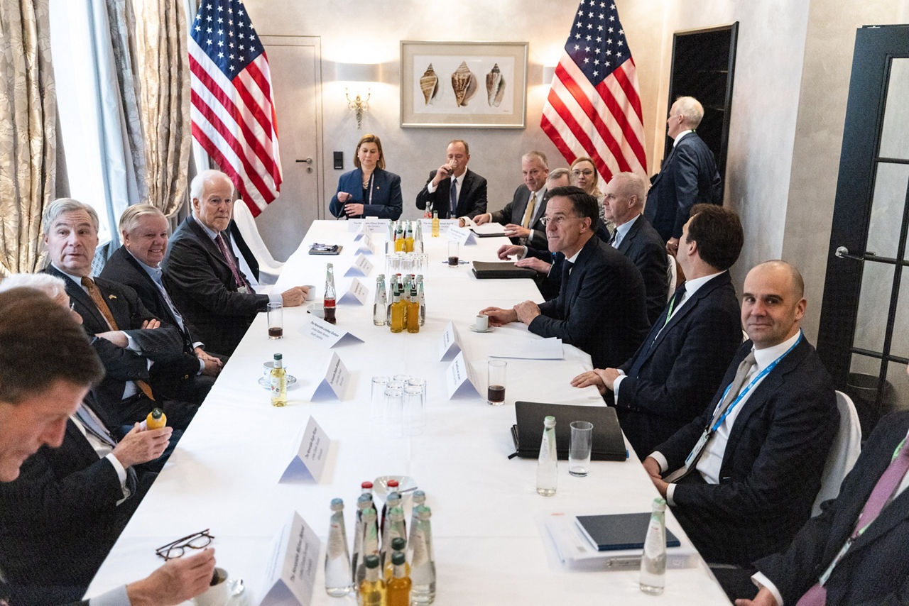 NATO Secretary General Mark Rutte meets with US Senator Lindsey Graham