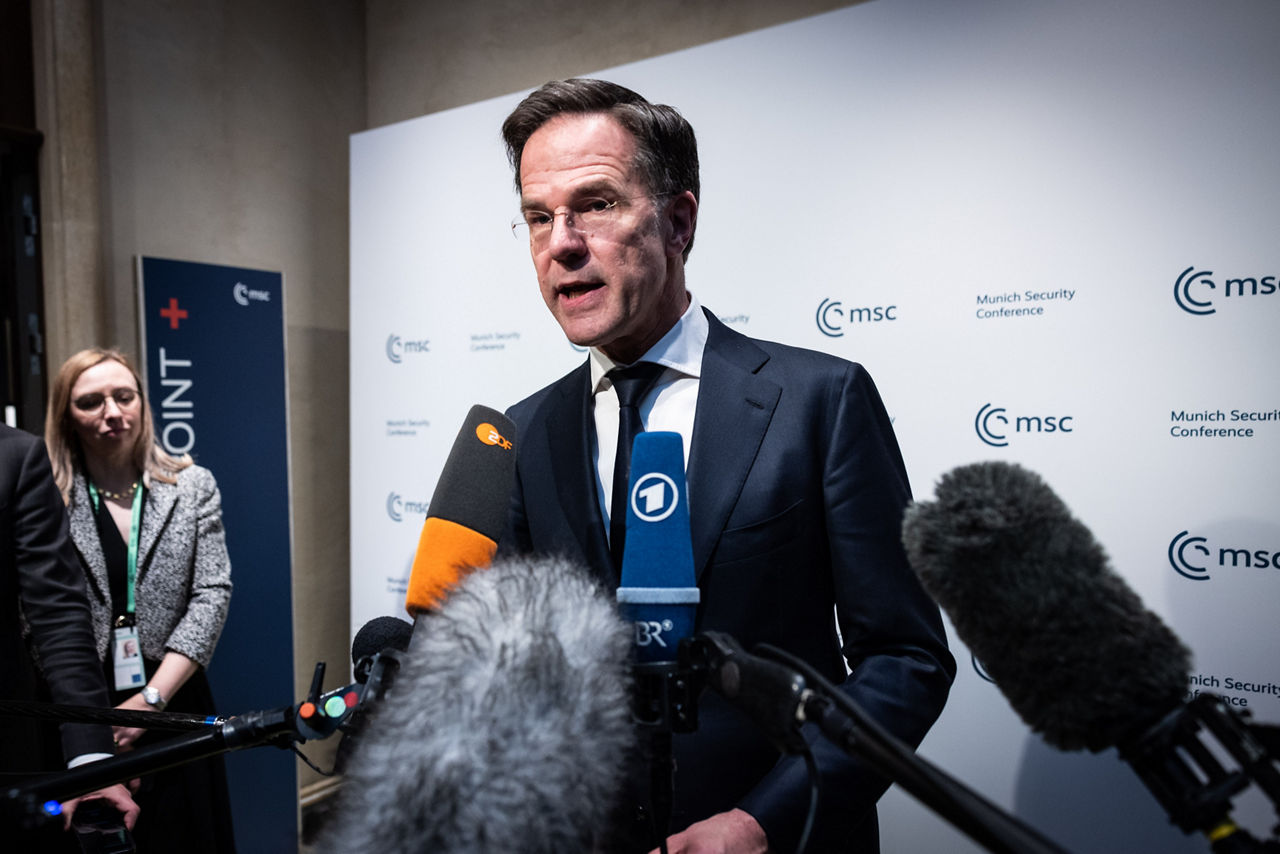 Doorstep statement by NATO Secretary General Mark Rutte at the Munich Security Conference