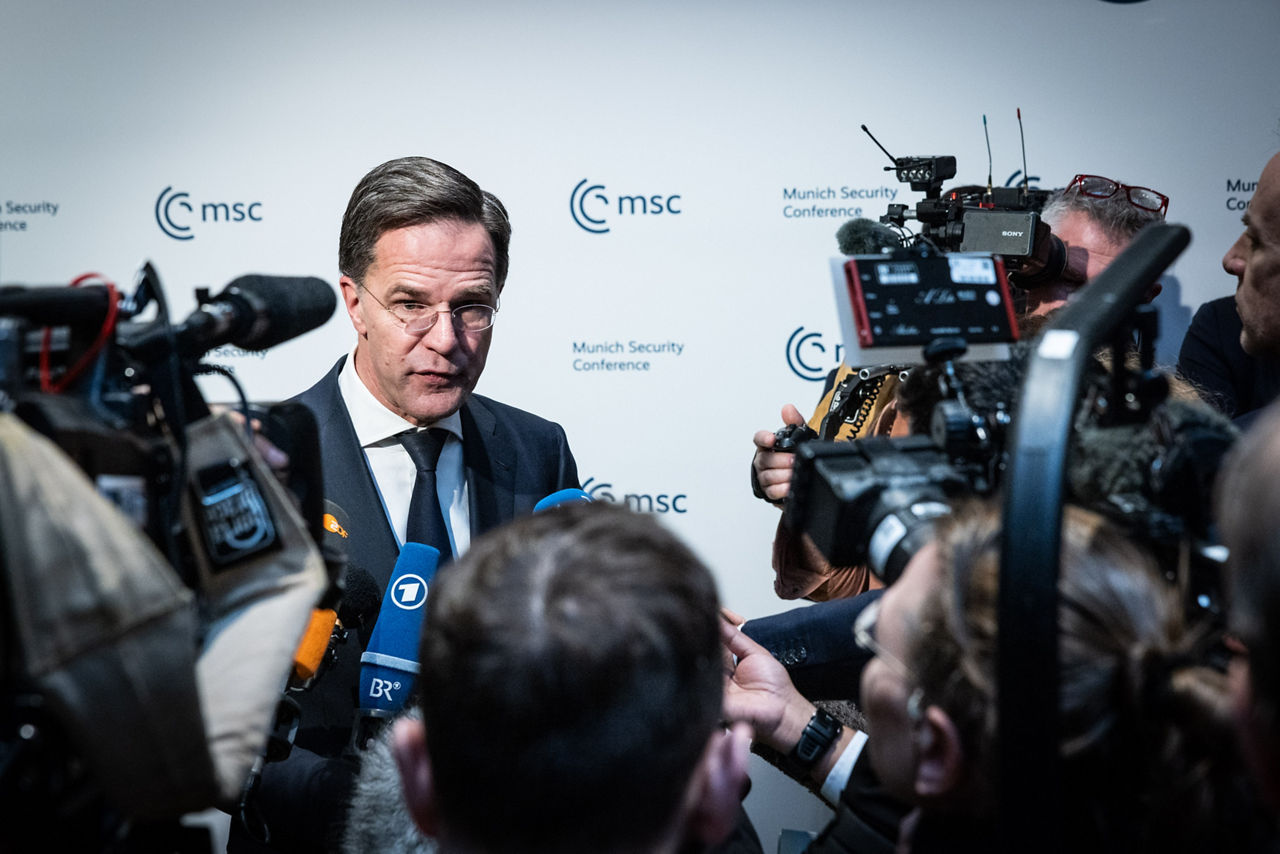 Doorstep statement by NATO Secretary General Mark Rutte at the Munich Security Conference
