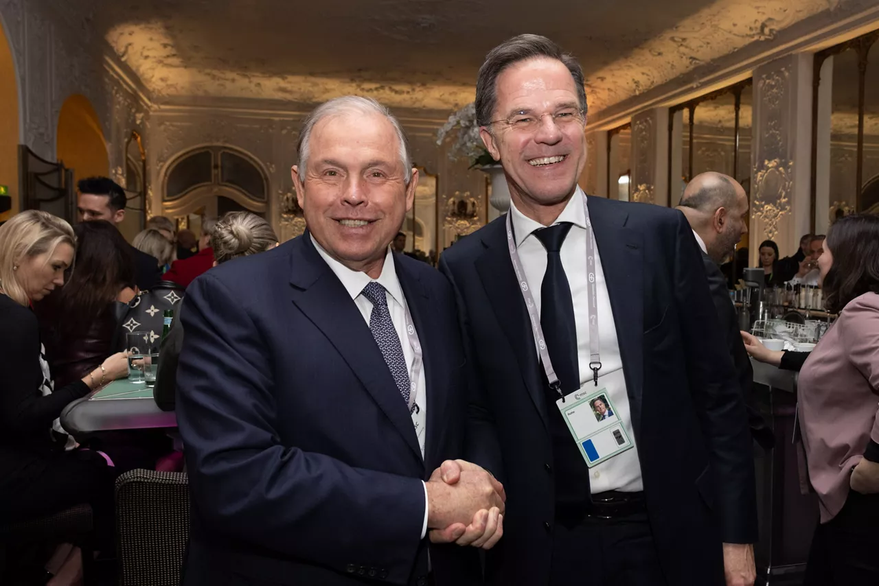 NATO Secretary General Mark Rutte with Keith Kellogg, US Special Envoy for Russia and Ukraine