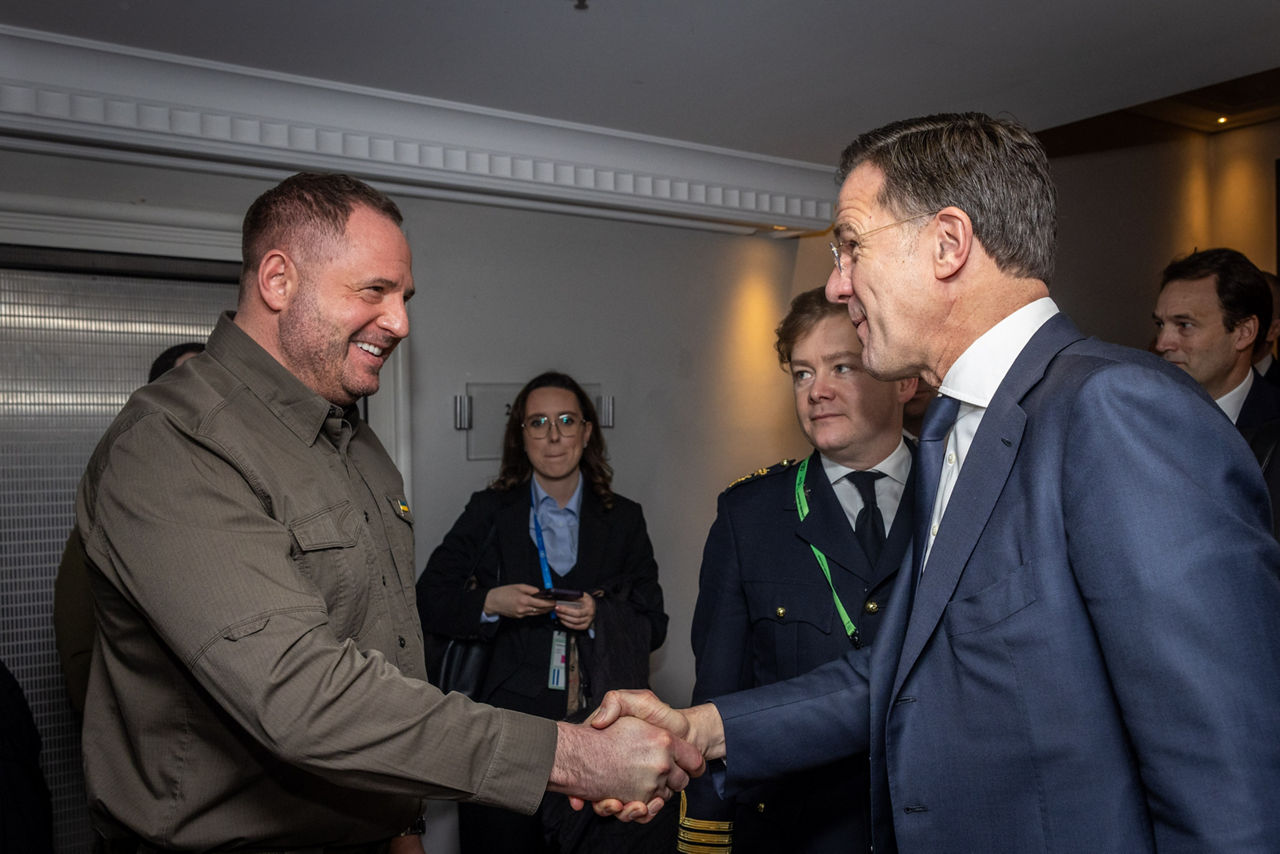NATO Secretary Genral Mark Rutte with Head of the Presidential Office of Ukraine Andriy Yermak