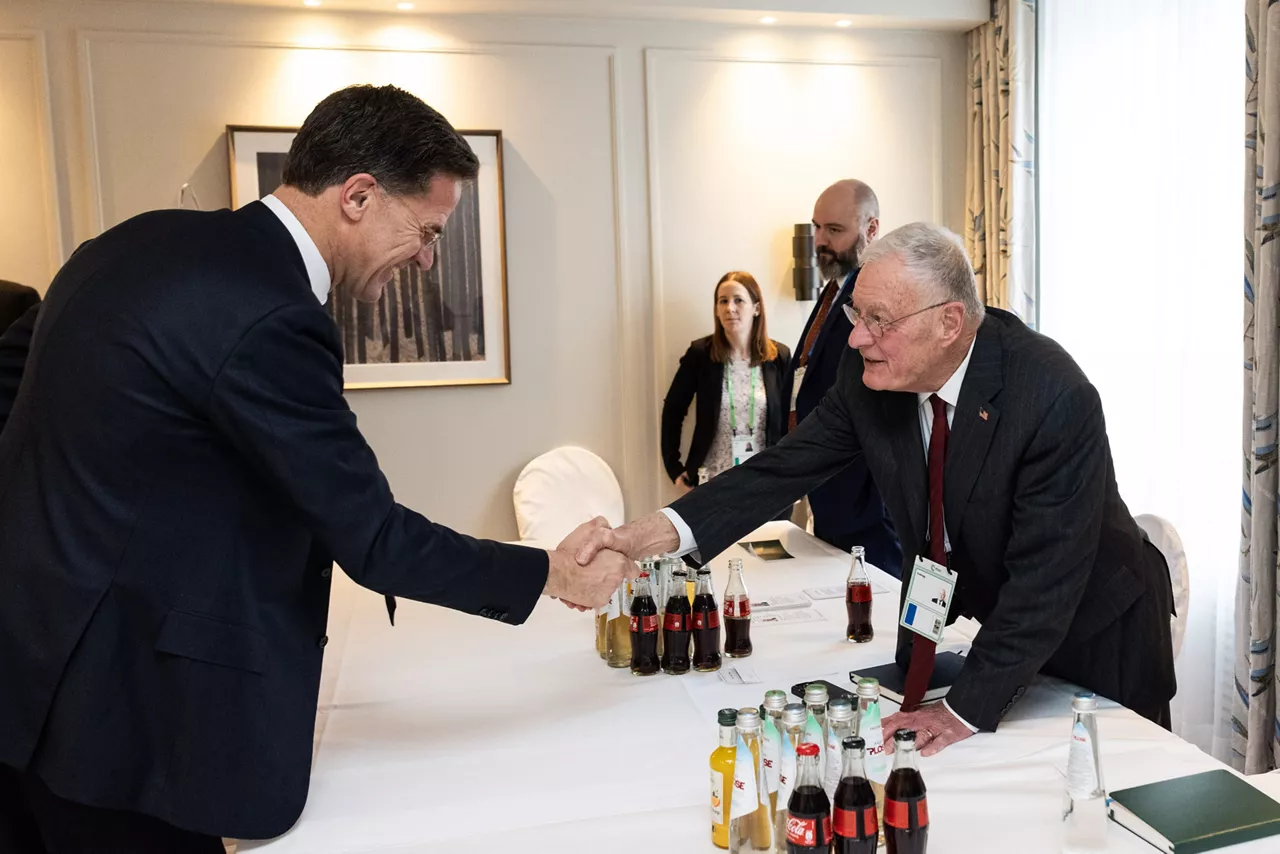 NATO Secretary Genral Mark Rutte meets with Keith Kellogg, US Special Envoy for Russia and Ukraine 